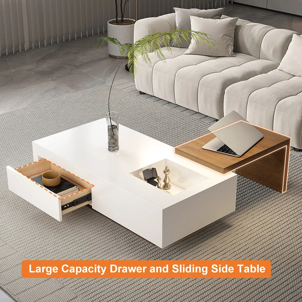 Stylish Extendable Table - 124 cm L x 60 cm W x 38 cm H | Timber Land Home Furniture