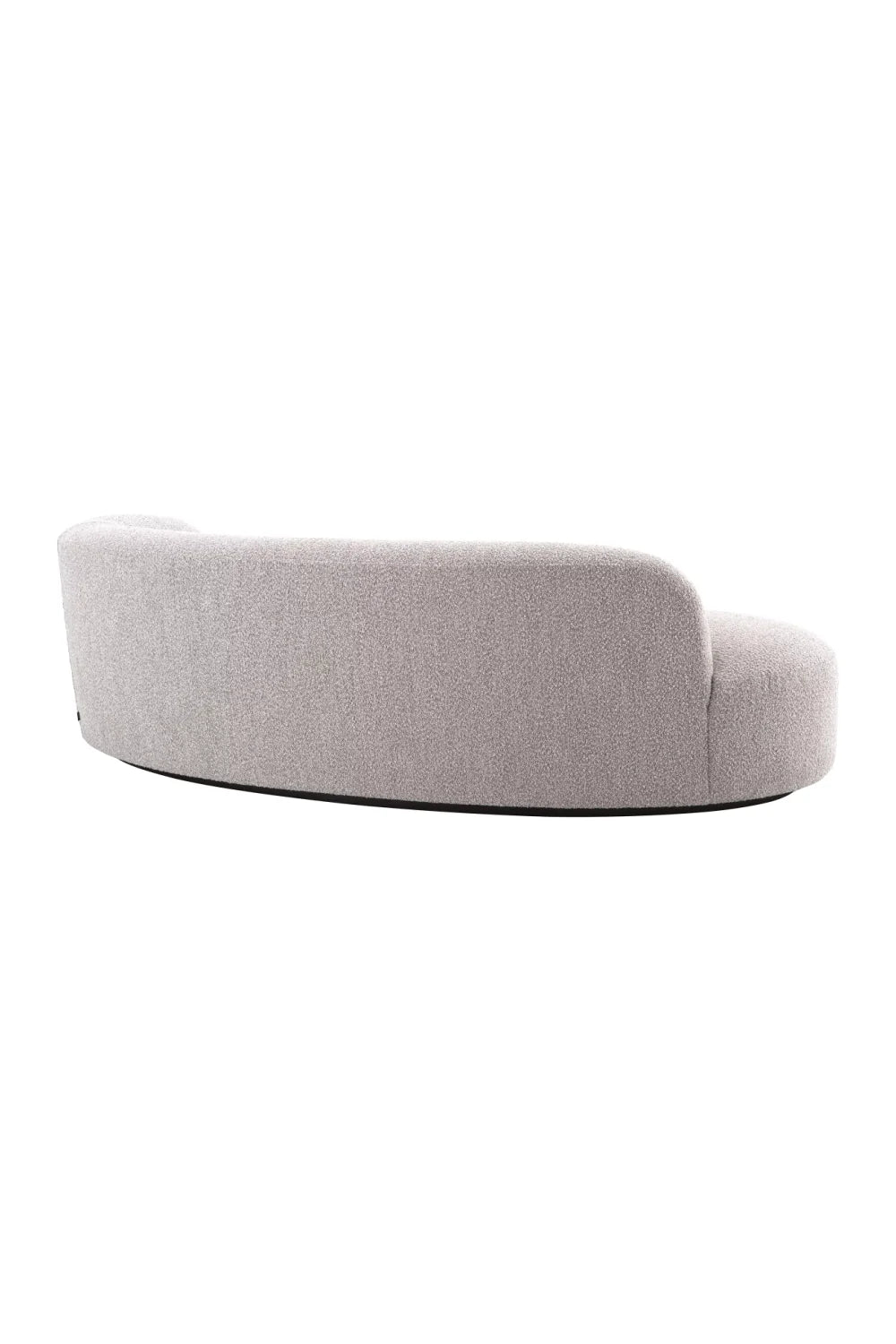 Luxurious Curved Bouclé Sofa - Modern Living Room Furniture by Timber Land Home