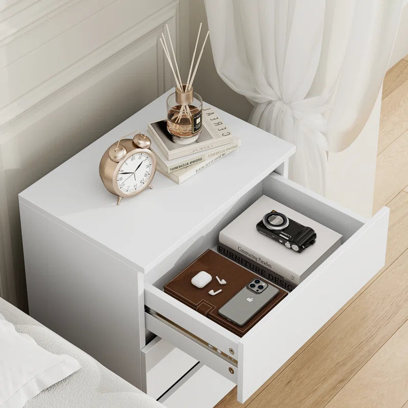 2-Piece 3-Drawer Nightstand Set – Space-Saving & Durable Design - Timber Land Home Furniture
