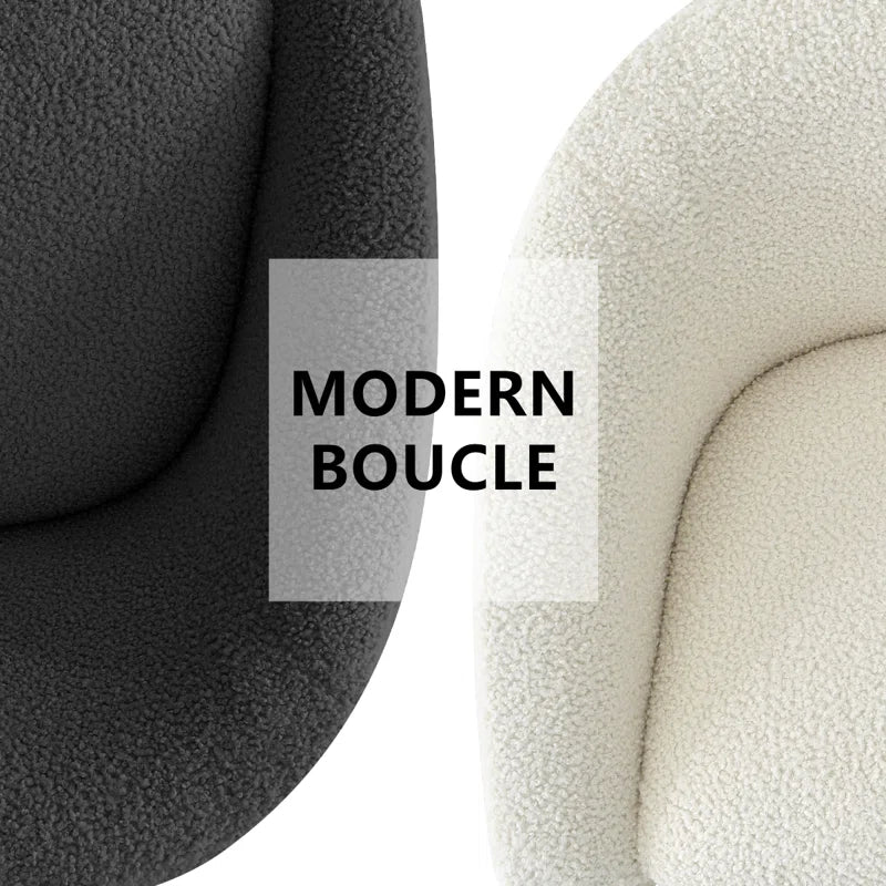 Emmie Bouclé Chair – Cozy, Modern Accent Seating - Timber Land Home Furniture