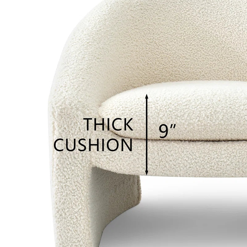 Emmie Bouclé Chair – Cozy, Modern Accent Seating - Timber Land Home Furniture