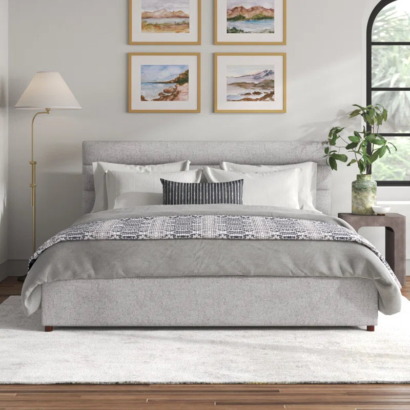 Takio – Plush Upholstered Headboard and Sturdy Frame - Timber Land Home Furniture