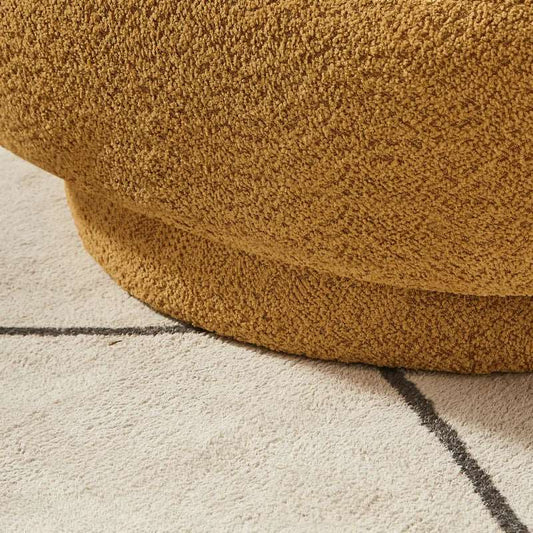 Cozy Boucle Upholstered Barrel Chair – Perfect for Modern Living Spaces