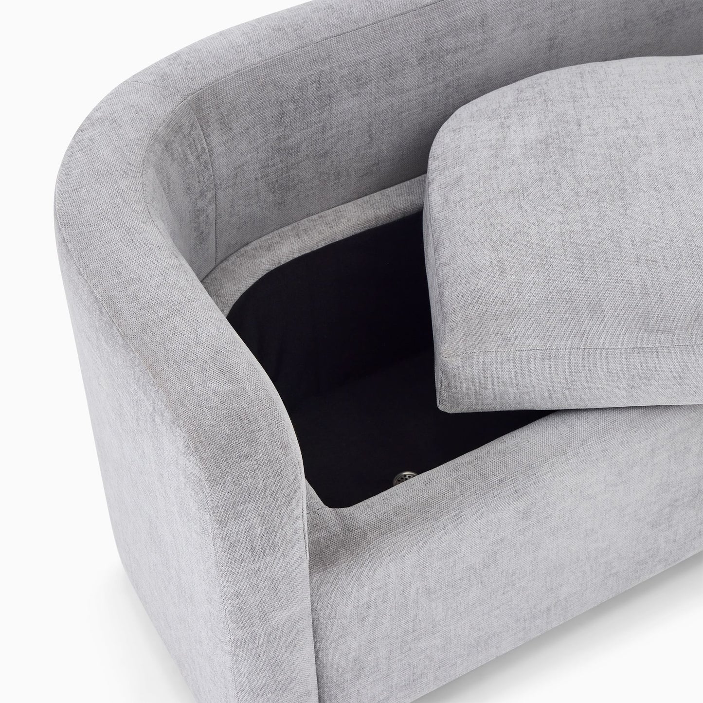 Modern Curved Storage Bench with Ample Storage - Timberland Home Furniture