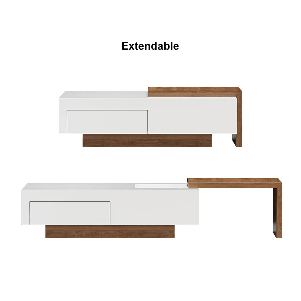 Stylish Extendable Table - 124 cm L x 60 cm W x 38 cm H | Timber Land Home Furniture