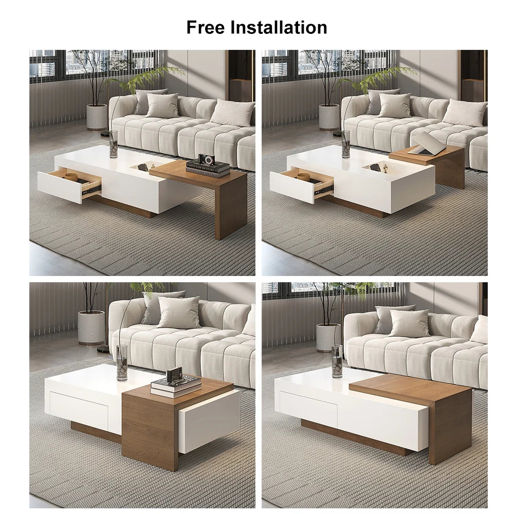 Stylish Extendable Table - 124 cm L x 60 cm W x 38 cm H | Timber Land Home Furniture