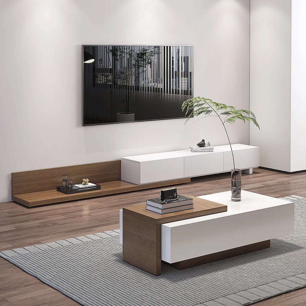 Stylish Extendable Table - 124 cm L x 60 cm W x 38 cm H | Timber Land Home Furniture