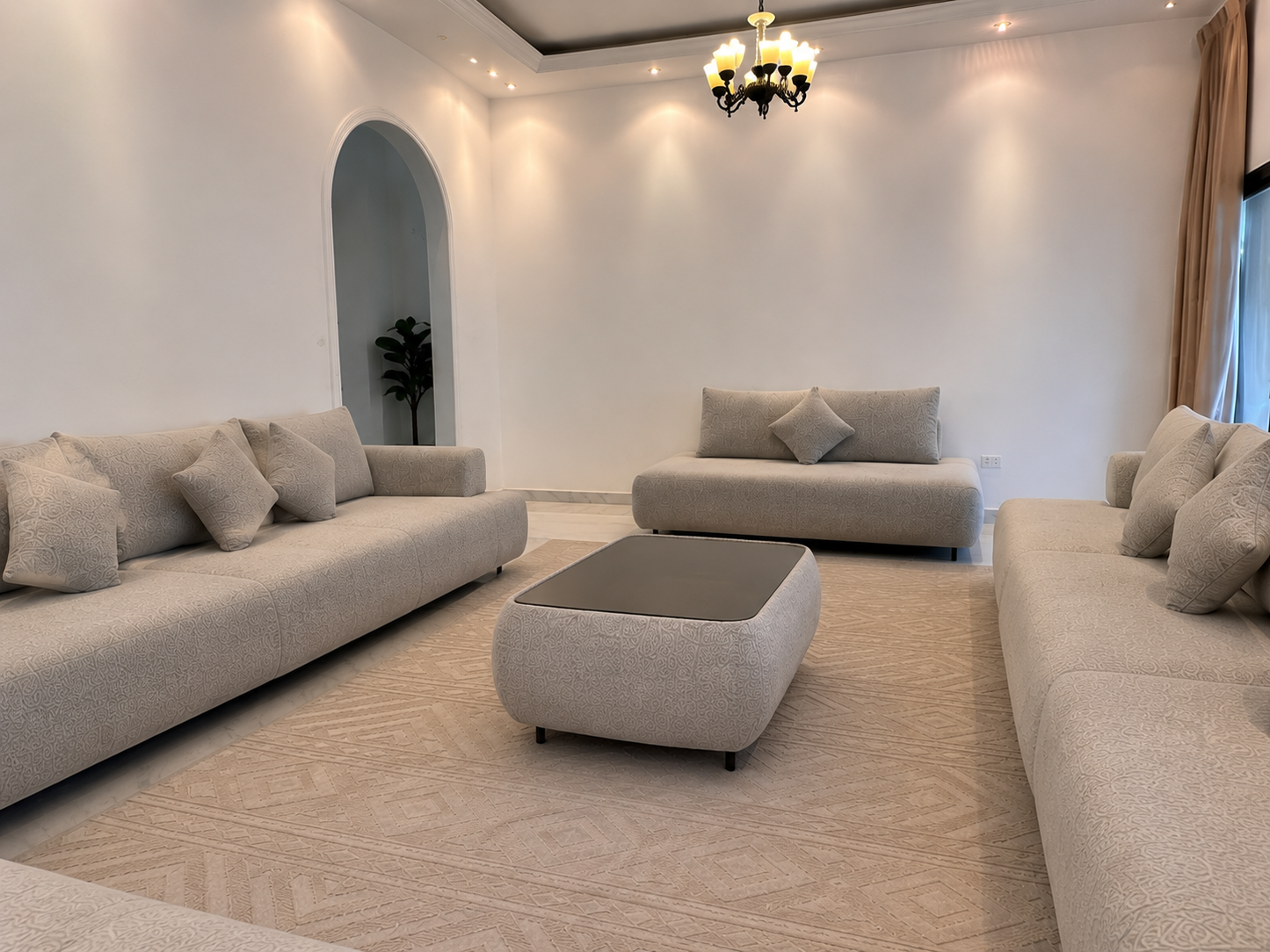 Modern Beige Lounge Collection..