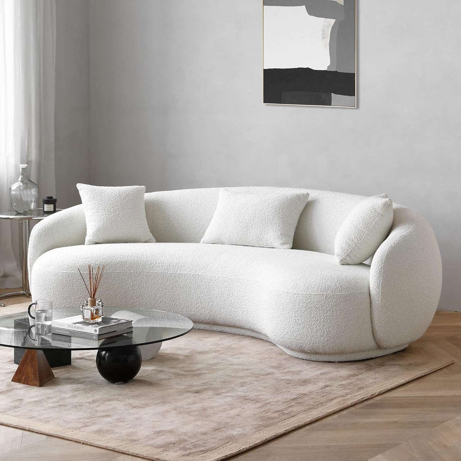 Curved Sofa – Luxury Modern Design for Contemporary UAE Homes-Timber Land Home Furniture